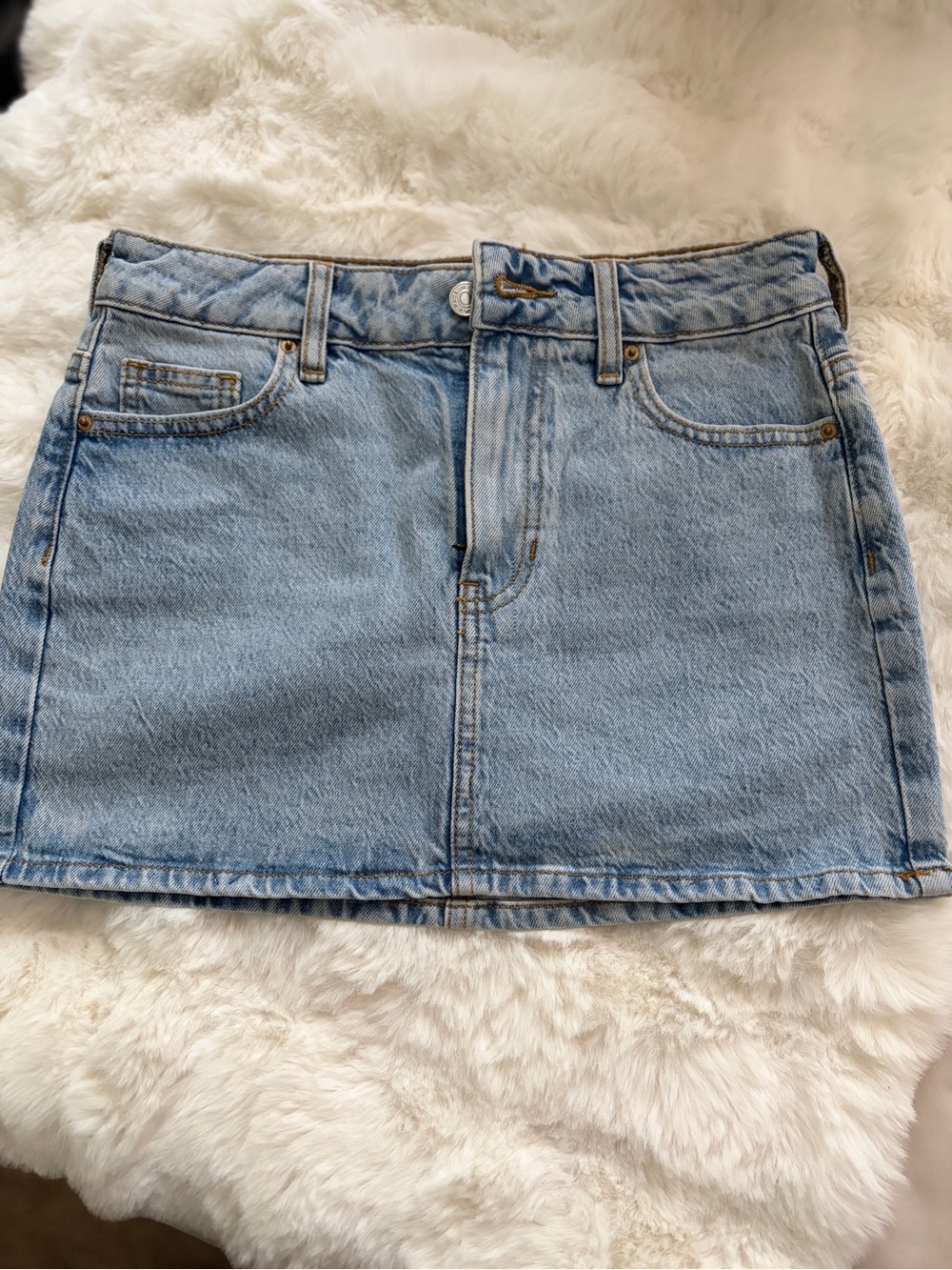PacSun Light Blue Denim Mini Skirt